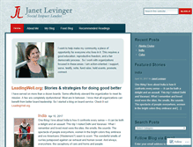 Tablet Screenshot of janetlevinger.com